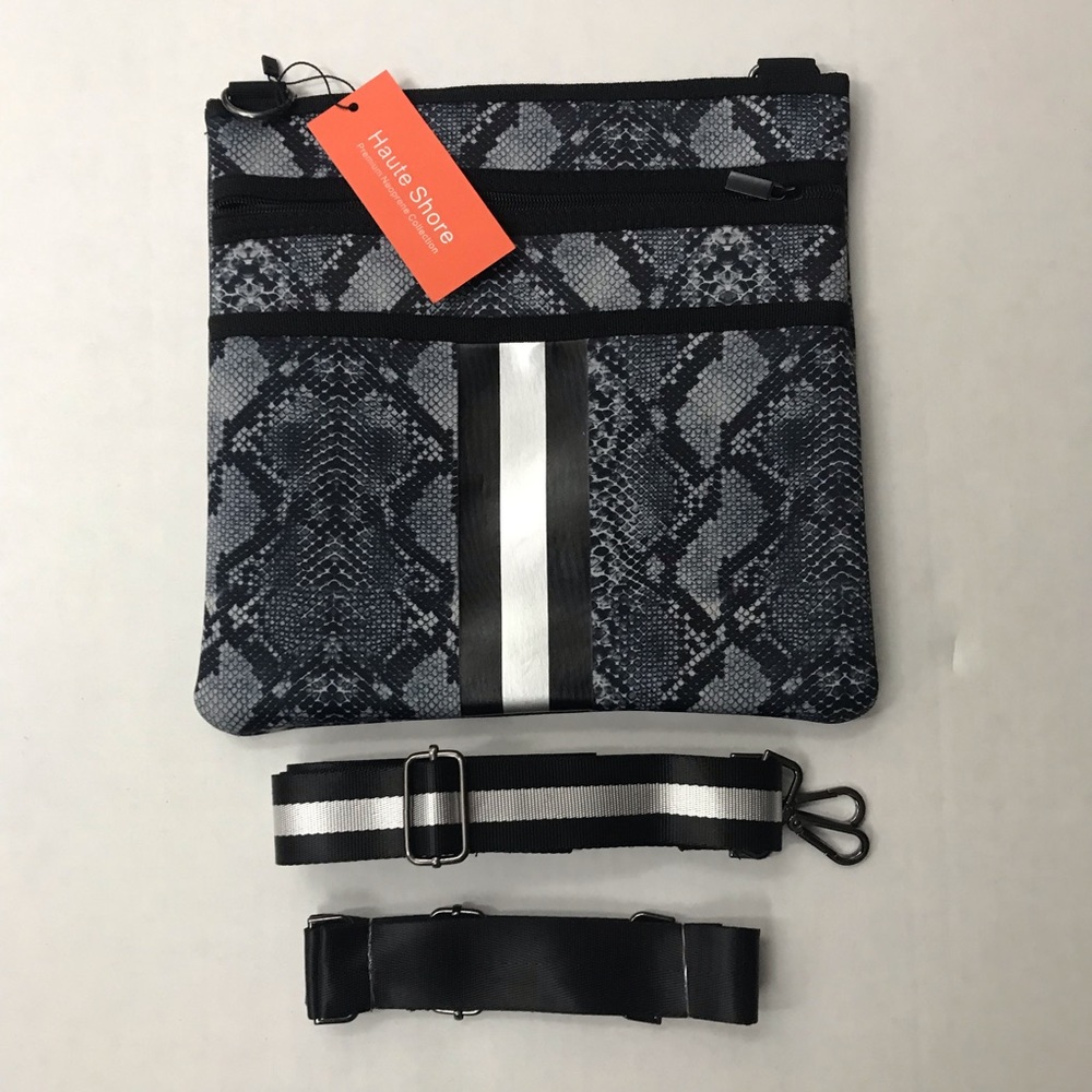 NWT Haute Shore Peyton Vogue Gray Python Crossbody - Picture 3 of 6